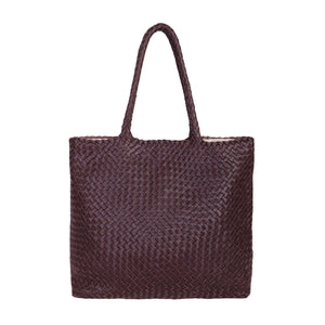 The Mini Elena Woven Handbag - Metallic