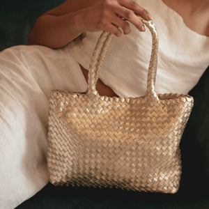 Classic Leather Tote Bag, Tami Tote, Everyday Tote Handbag | Mayko Bags Brown