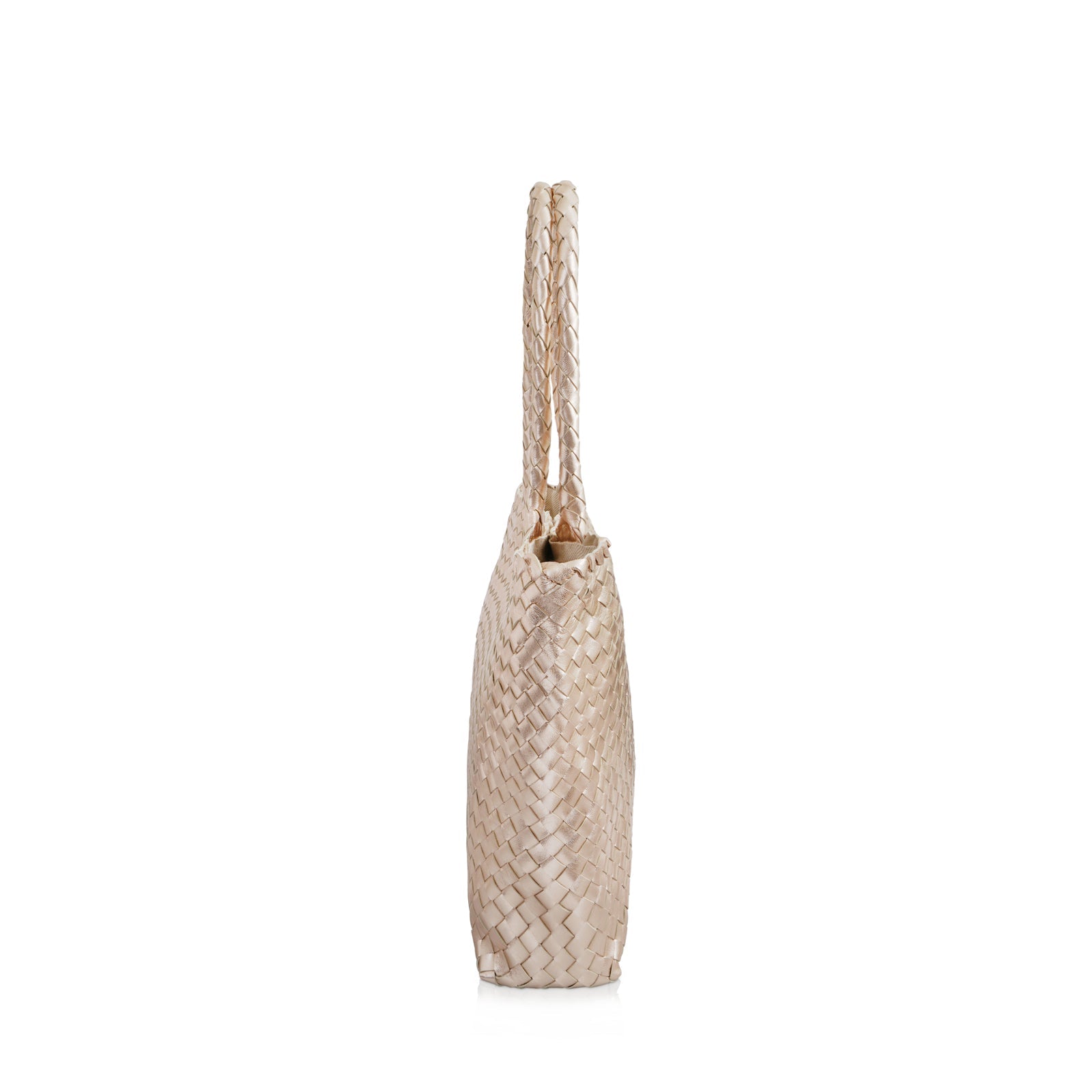 The Mini Elena, Woven Leather Tote, Made in Italy - MILANER